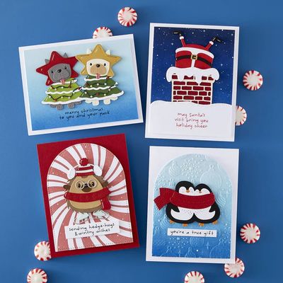 Spellbinders Paper Arts - 3D Embossing Folder - Merry Mischief Collection - Season Sparkles - E3D-146
