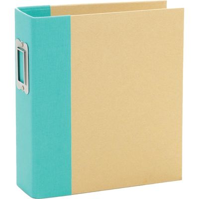 Simple Stories - Sn@p Binder - Teal - D Ring - 6" x 8" - 10735 - 12 sheets plus album