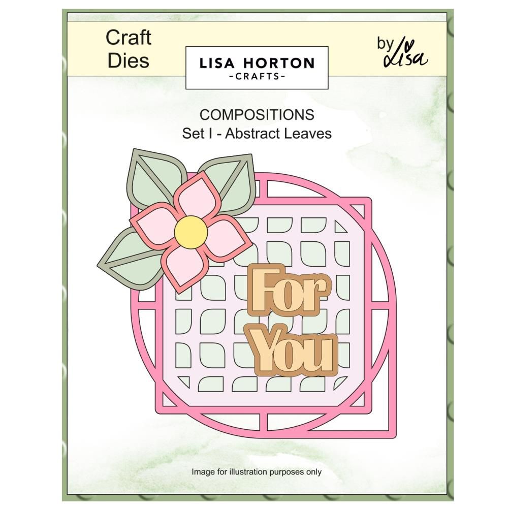 Lisa Horton Crafts - Compositions - Set I - Abstract Leaves - LHCCD348 - 20 dies