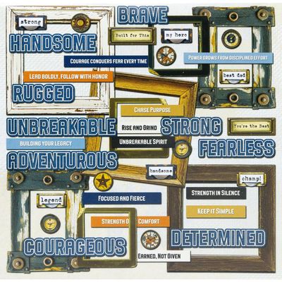 49 &amp; Market - Rust &amp; Revs 2.0 Collection - Chipboard Set - RR232553 - 43 pcs