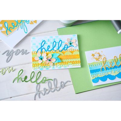 Sizzix &amp; Vicki Boutin - Thinlits - Script Die Set - 667073 - 17 pcs