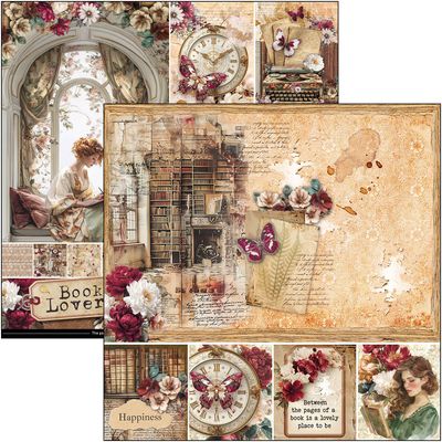 Ciao Bella - Book Lovers Collection - 12 x 12 Paper Pack - CBPM091 - 12 Papers