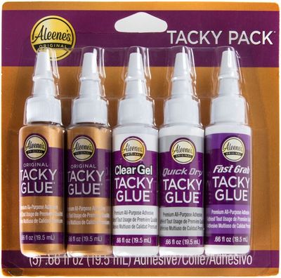 Aleene's - Try Me Size Tacky Pack - .66fl oz - 25115 - 5 pack