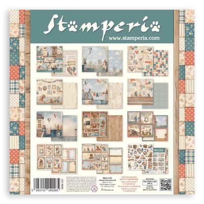 Stamperia - Family / Baby Collection - Family - 12 x 12 Paper Pad only - 10 sheets - SBBL181