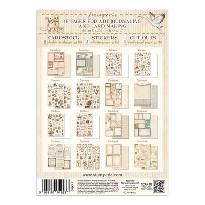 Stamperia - Family / Baby Collection - Junk Journal - Baby - SBJK12 - 16 pages