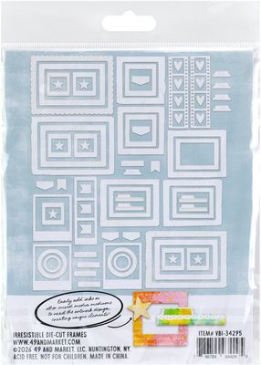49 &amp; Market &amp; Vicki Boutin - Irresistibles - Plume &amp; Petal Collection - Frames Set - VBI34295 - 72 pcs
