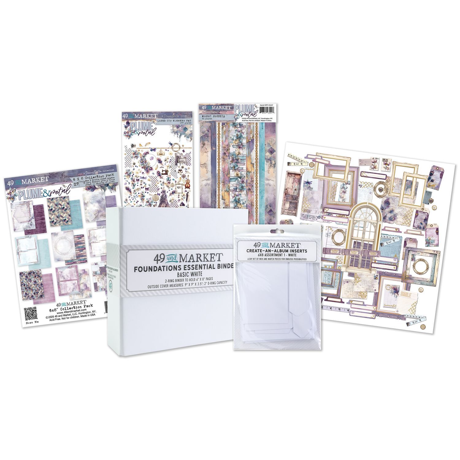 49 &amp; Market - Plume &amp; Petal Collection - Class Kit - Mini Album
