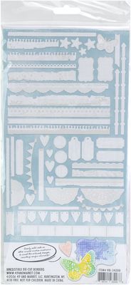 49 &amp; Market &amp; Vicki Boutin - Irresistibles - Plume &amp; Petal Collection - Die Cut Borders - VBI34288 - 58 pcs