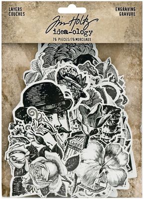 Tim Holtz - idea-ology - Engraving Layers - TH94125 - 76Pcs