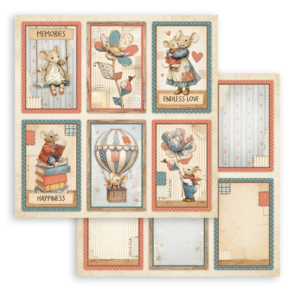 Stamperia - Family Collection - Single Sheet - 6 Cards - 12" x 12" - SBB1120