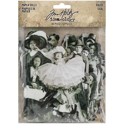 Tim Holtz - idea-ology - Paper Dolls - Solo - TH93555 - 83 pcs