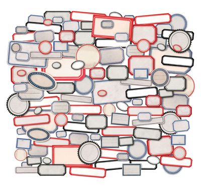 Tim Holtz - idea-ology - Ephemera - Snippets - Labels - 113 pcs - TH94188