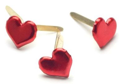Creative Impressions - Red Hearts - 50 pk - 90315