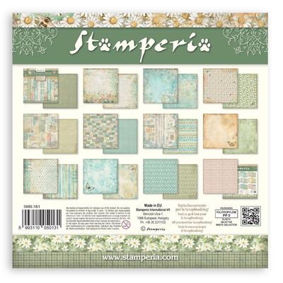 Stamperia - Daisy Art Collection - backgrounds - 12" x 12" Paper Pack - SBBL183 - 10 sheets