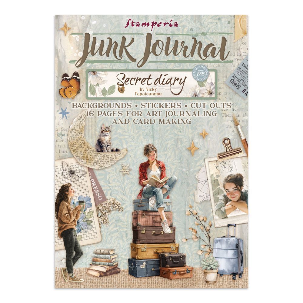 Stamperia - Secret Diary Collection - Junk Journal - SBJK15 - 16 pages