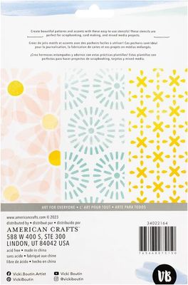 Vicki Boutin - Discover &amp; Create - Stencil - 34022164 - 3 pcs
