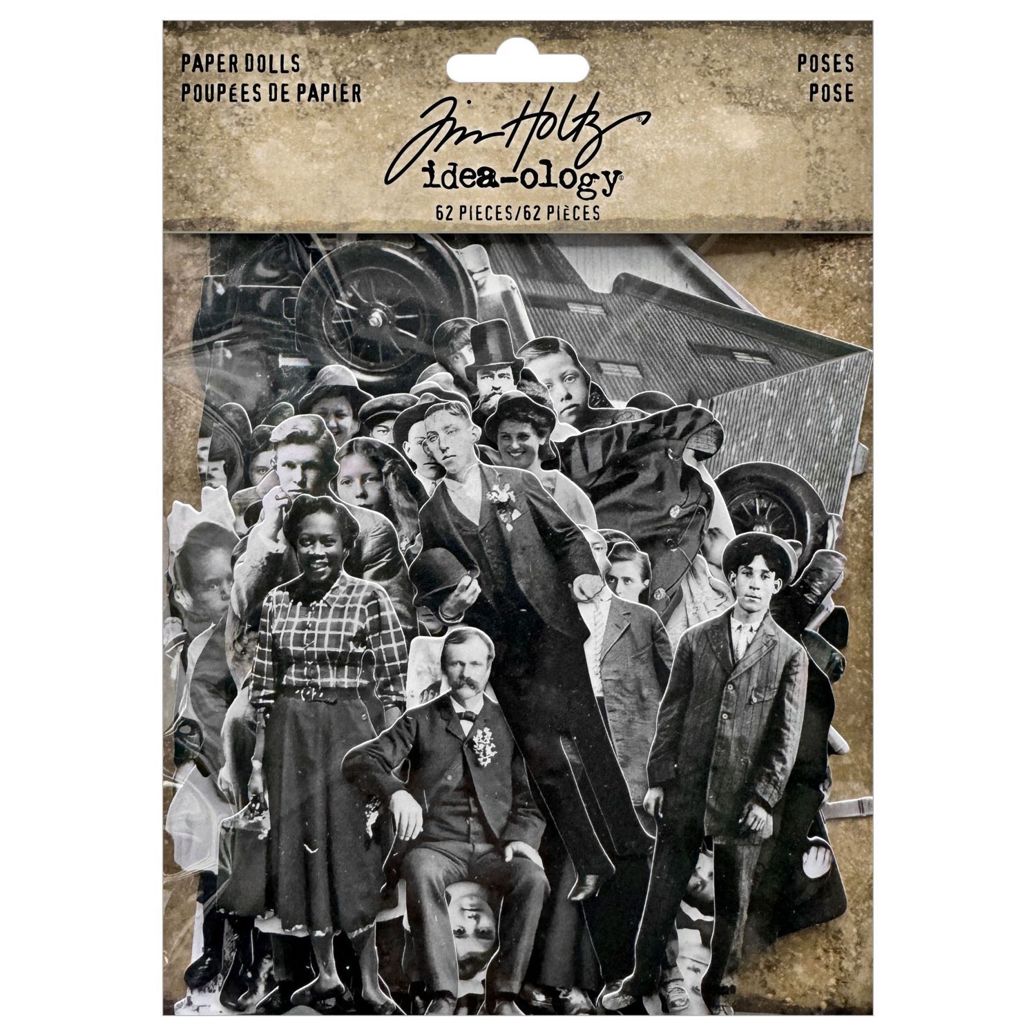 Tim Holtz - idea-ology - Paper Dolls - Poses - TH94376 - 62 pcs