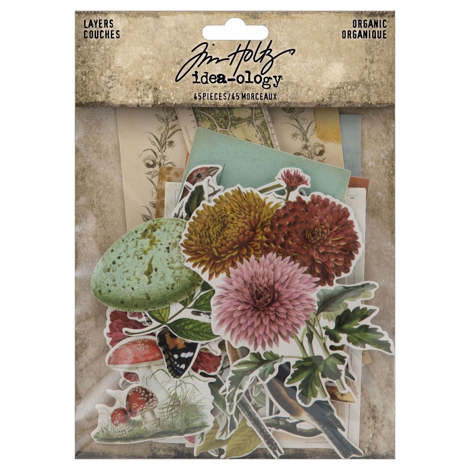 Tim Holtz - idea-ology - Organic Layers - TH94316 - 45 pcs