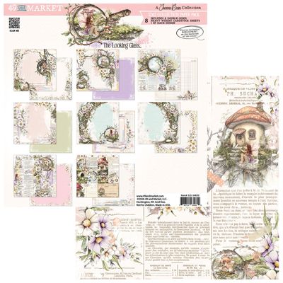 49 &amp; Market - Looking Glass Collection - 12" x 12" - Paper Pack - JLW34820 - 8 Sheets