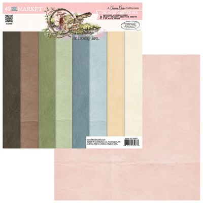 49 &amp; Market - Looking Glass Collection - 12" x 12" - Paper Pack - Solids - JLG34837 - 8 Sheets