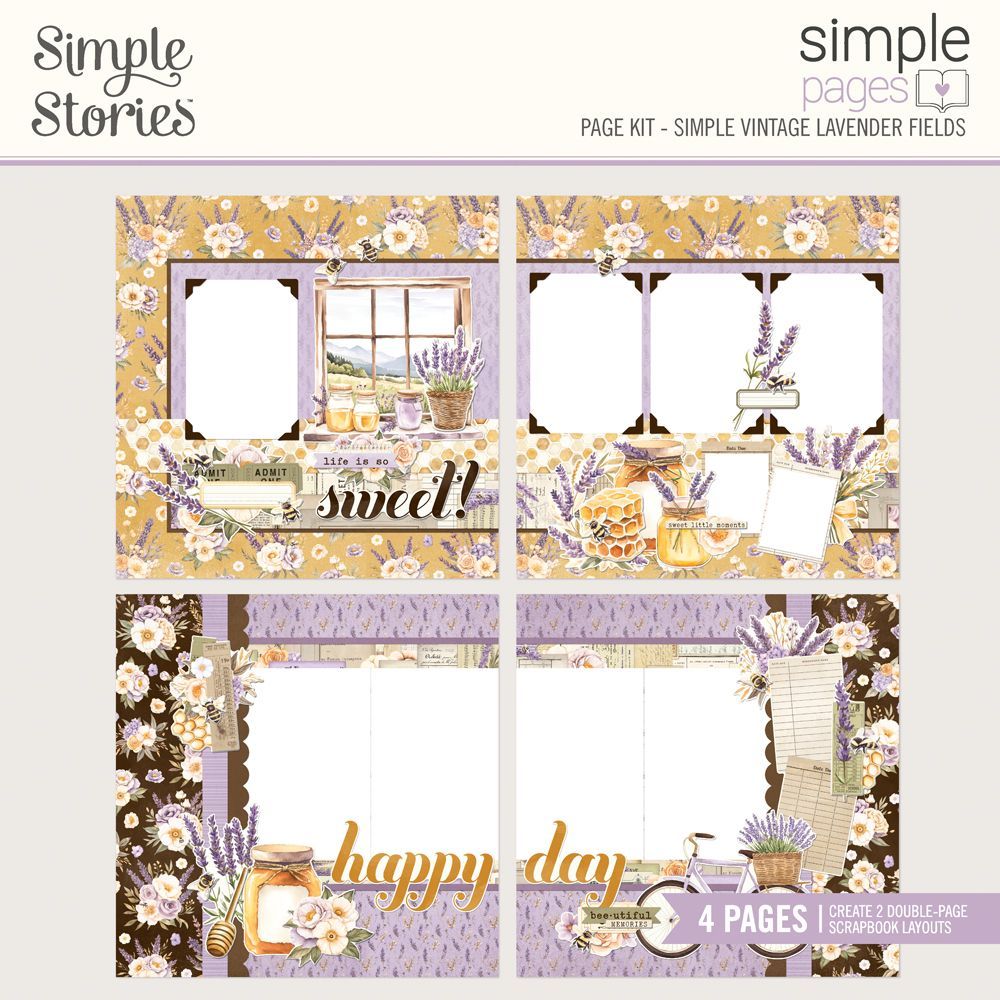Simple Stories - Lavender Fields Collection - Simple Page Kit - 26435