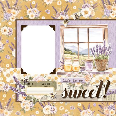 Simple Stories - Lavender Fields Collection - Simple Page Kit - 26435