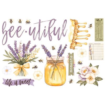 Simple Stories - Lavender Fields Collection - Page Pieces -   Die Cuts - 26433 - 21 pcs