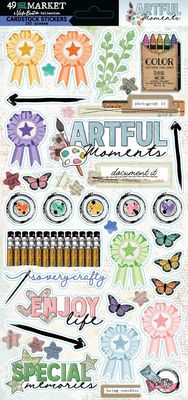 49 &amp; Market - Artful Moments Collection - Cardstock Stickers - VBAM34578 - 2 Sheets - 6" x 12"