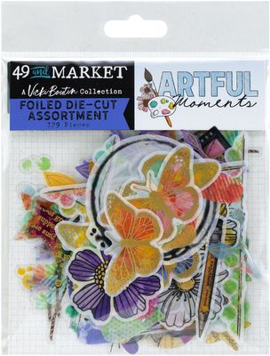 49 &amp; Market - Artful Moments Collection - Foiled Die Cuts Assortment - VBAM34561 129 pcs