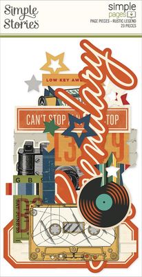 Simple Stories - Rustic Legend Collection - Page Pieces - Die Cuts - 26625 - 17 pcs