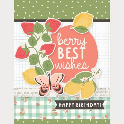 Simple Stories - Pink Lemonade Collection - Card Kit - 26326 - makes 8 Cards