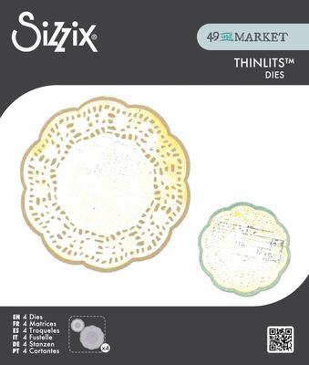 49 &amp; Market - Sizzix - Thinlets - Doily Duo  - 667059 -  4 pcs