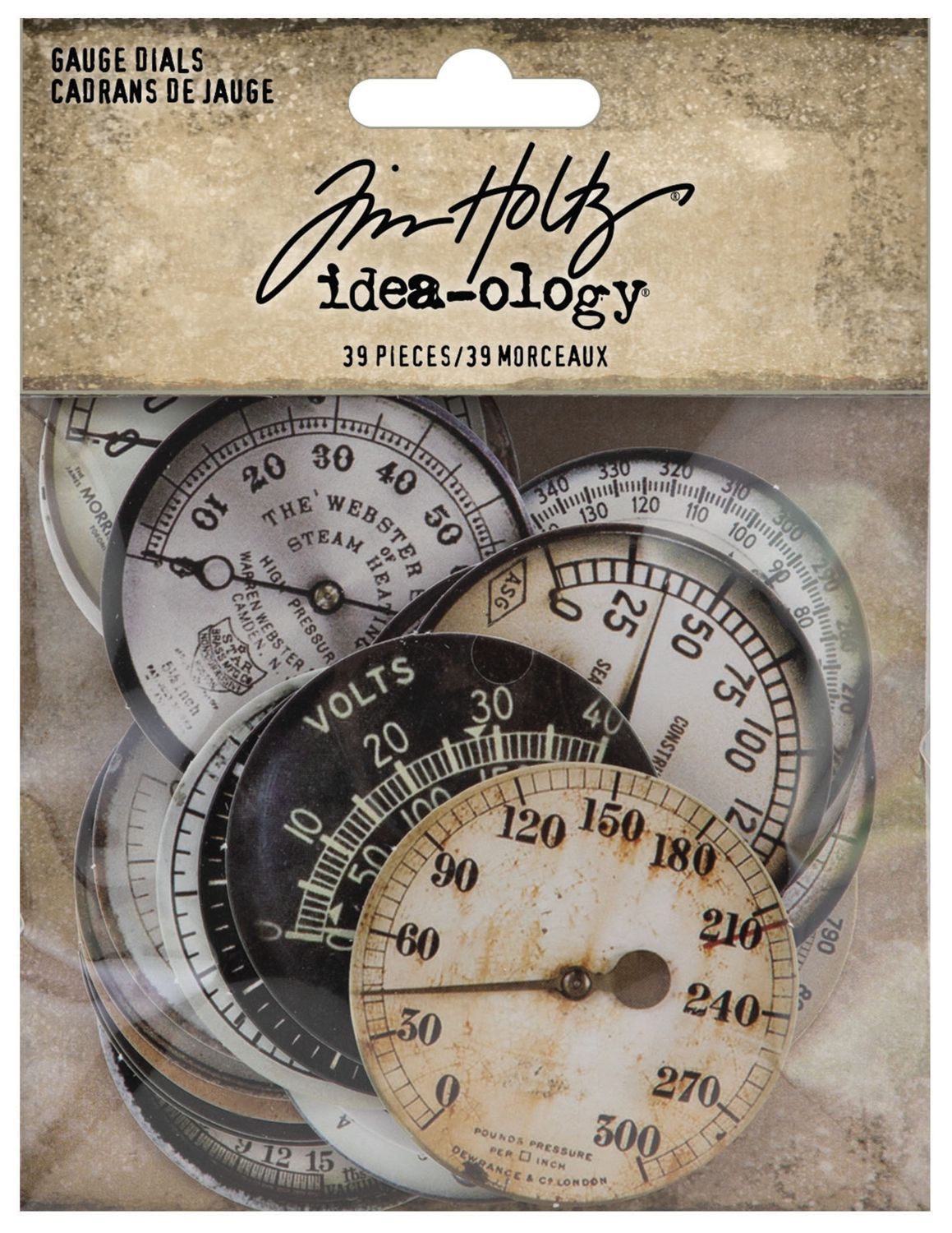 Tim  Holtz - idea-ology - Gauge Dials - TH94225 - 39 pcs