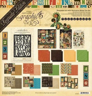 Graphic 45 - Typography Collection - Keepsake Pack - 4503203