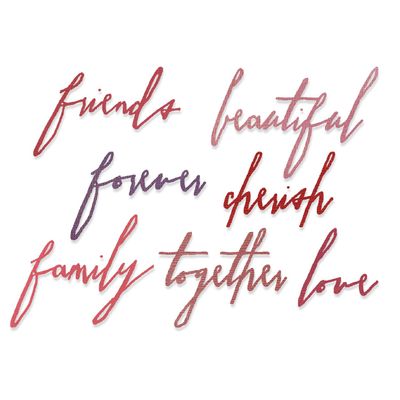 Sizzix & Tim Holtz - Thinlits - Handwriting - 660218 - 7 Dies