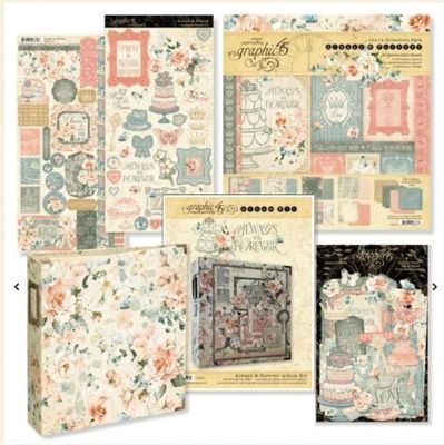 Graphic 45 - Always & Forever Collection - Mini Album Class Kit
