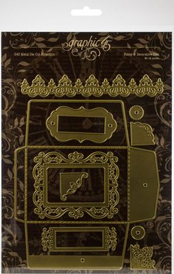 Graphic 45 - Staples - Policy and decorative Die Set - 4501982 - 9 pcs