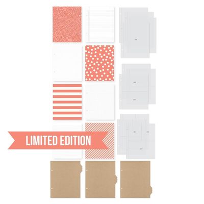 Simple Stories - Sn@p Binder - Red - D Ring - 6" x 8" - 10733 - 12 sheets plus album