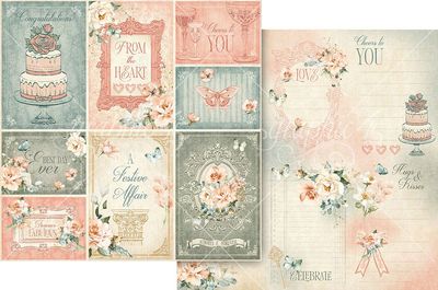 Graphic 45 - Always &amp; Ever Collection - 12" x 12" Paper Pack - 4503174 - 24 Sheets - 2 of each