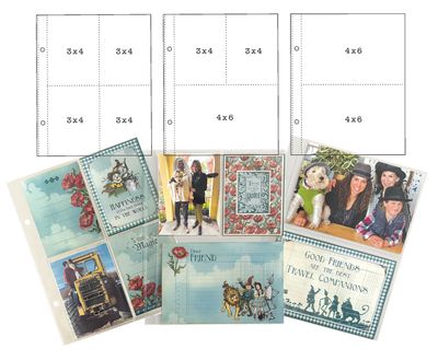 Graphic 45 - Mini Album - Page Refills - Pocket - 6" x 8" - 4503207 - 12 pcs