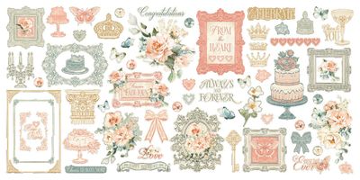 Graphic 45 - Always &amp; Forever Collection - Ephemera - 4503177 -