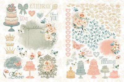 Graphic 45 - Always &amp; Forever Collection - Rub On Transfer - 4503179