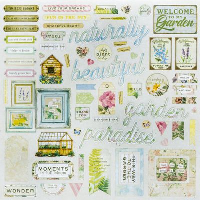 49 & Market - From The Garden Collection - Chipboard Set - FTG35483 - 69 pcs
