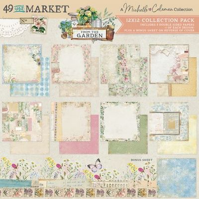 49 &amp; Market - From The Garden  Collection - 12" x 12" - Paper Pack - FTG35285 - 8 Sheets