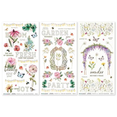 49 & Market - From The Garden Collection - Blendable - Rub Ons - 6" x 12" - FTG35438 - 2 Sheets