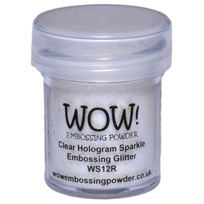 WOW - Embossing Powders - Clear Hologram Sparkle Regular - WS12R