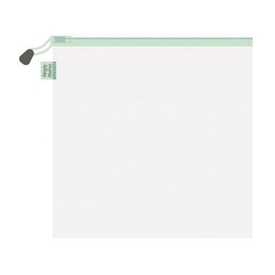 Simple Stories - Storage - Craft Storage Bags - Zippered - Mint - Large - 14" x 14" - 25683
