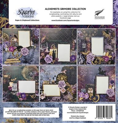 3 Quarter Designs - 12 x 12 Paper Pack - Alchemists Grimoire