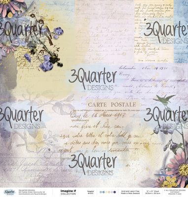 3 Quarter Designs - 12 x 12 Paper Pack - Imagine If