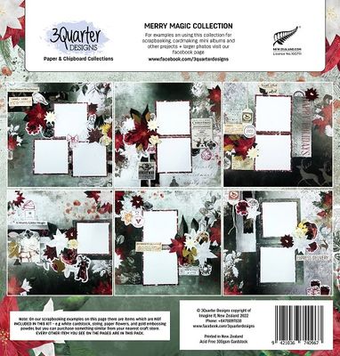 3 Quarter Designs - 12 x 12 Paper Pack - Merry Magic